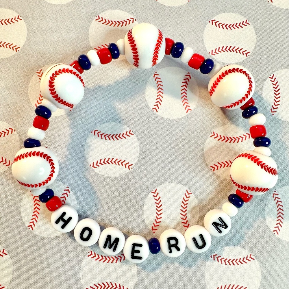 Home Run Bracelet Baseball Mom Player Coach Team Fan Jewelry Sports Accessory